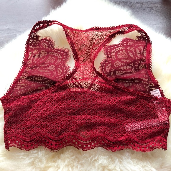 NWT Victoria’s Secret wine red Bralette Panty set - Picture 4 of 5